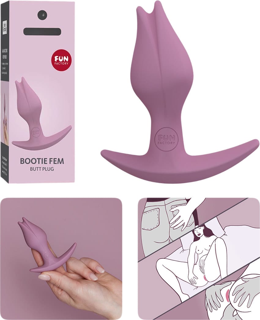 Fun Factory Bootie Fem | Analplug in ergonomischer Form | Rosarot