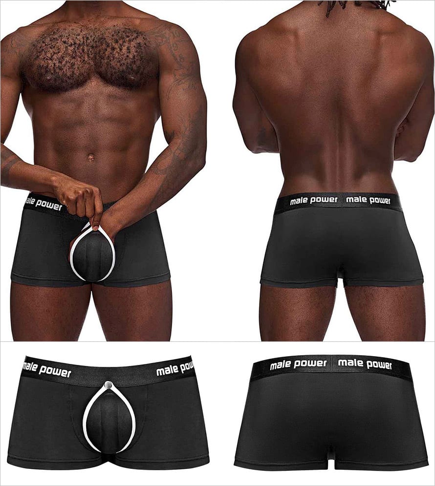 Male Power The Helmet | Herrenboxer mit gepolsterter Tasche