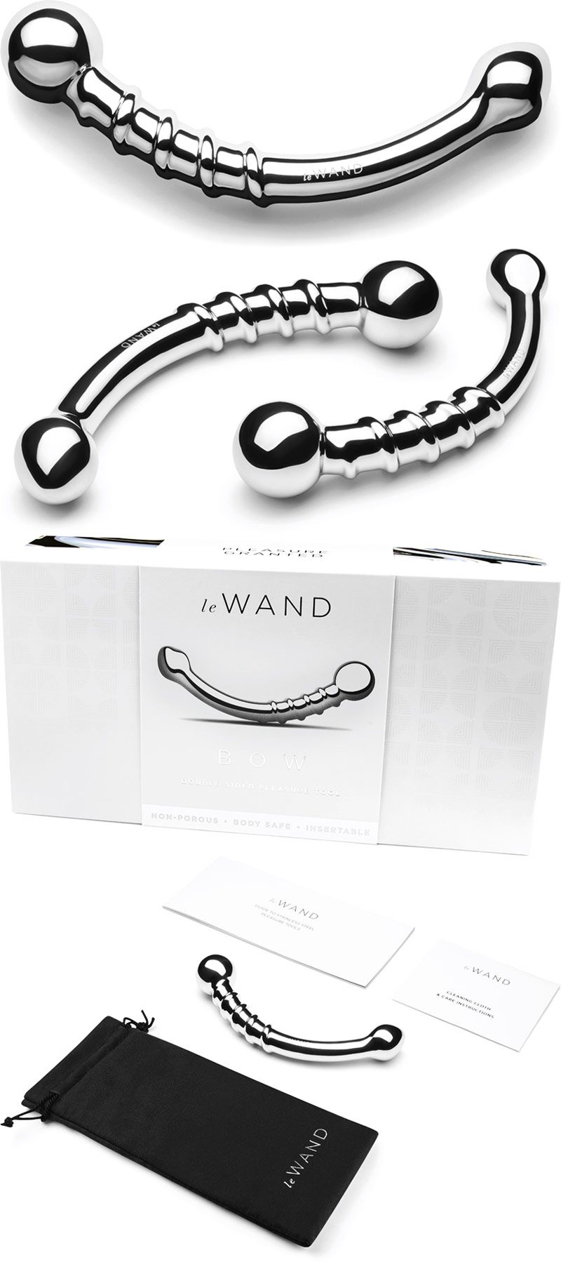 Le Wand Bow | Godemichet en acier inoxydable | Point G et prostate