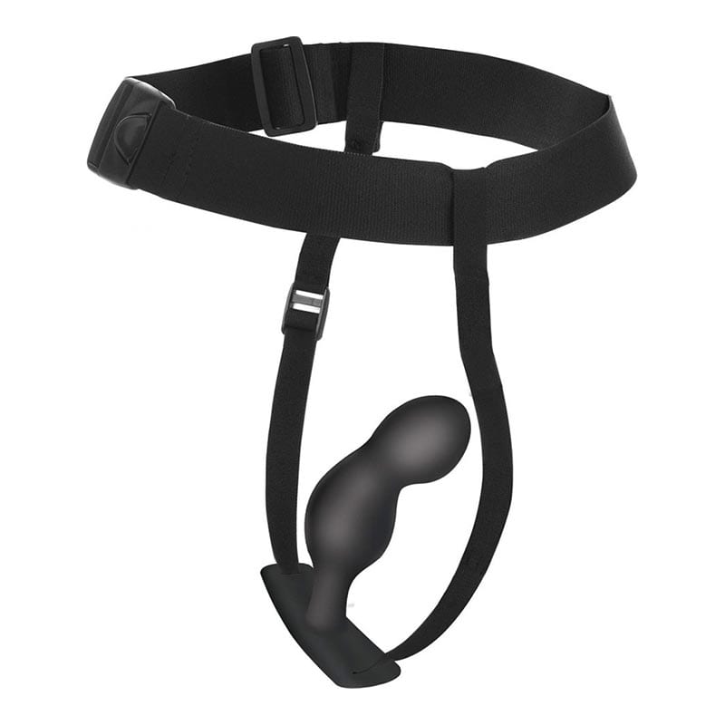 Master Series P-Spot | Plug vibrant stimulant le point P avec harnais