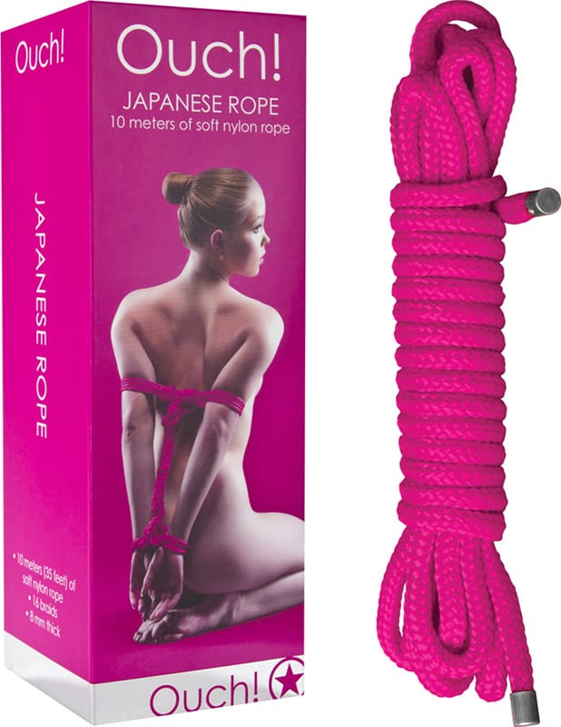 Ouch! | Corde de bondage japonais de 10 mètres - Rose