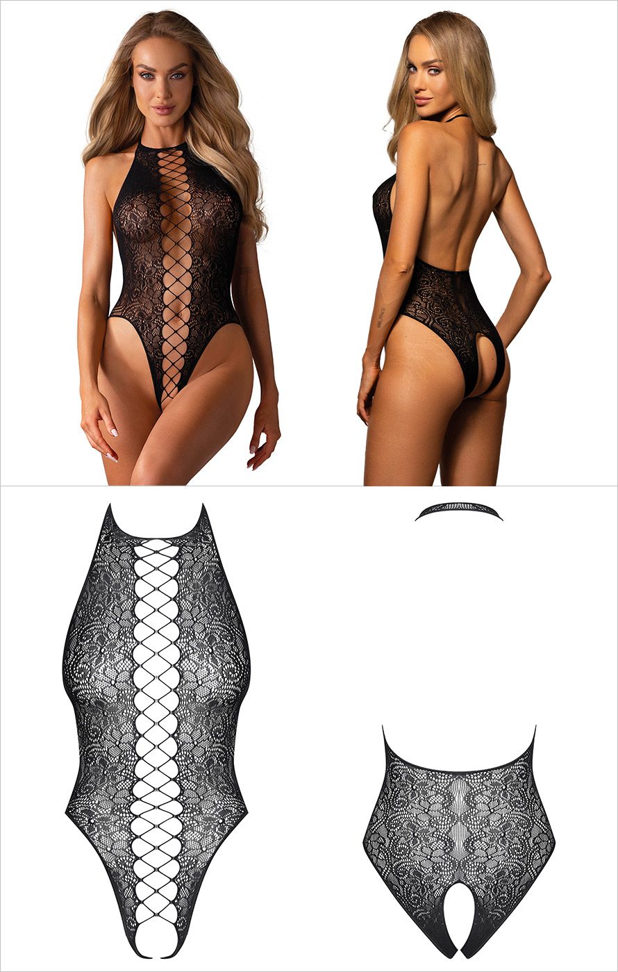 Obsessive B113 | Body en résille à l'allure de bodystocking