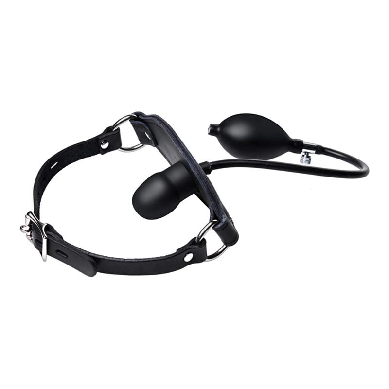 Master Series Silencer | Bâillon-gode gonflable avec sangle ajustable
