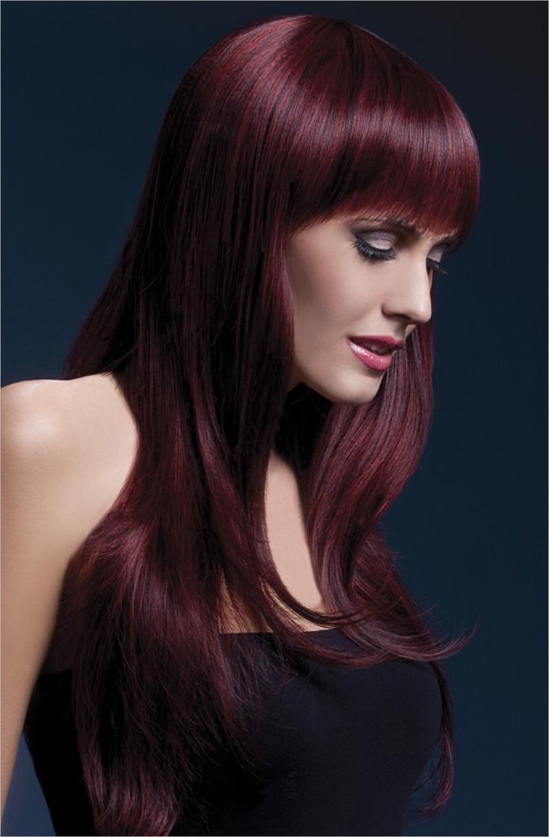Fever Wigs Sienna | Perruque coupe longue | Cerise noire