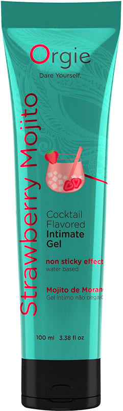 Orgie Lube Tube | Gel intime saveur cocktail Mojito Fraise | 100 ml