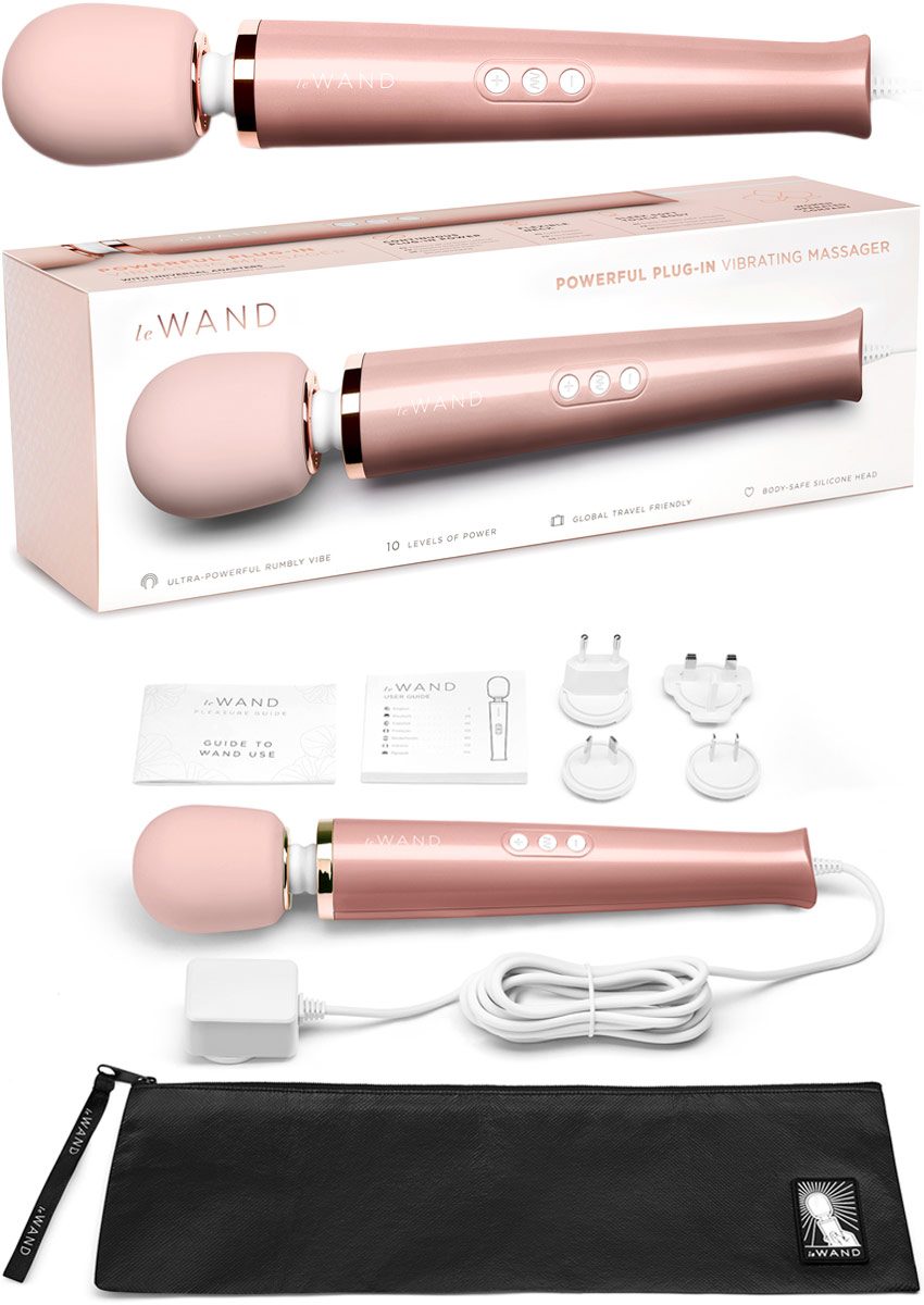 Le Wand Plug-In Rose Gold | Baguette vibrante ultra puissante