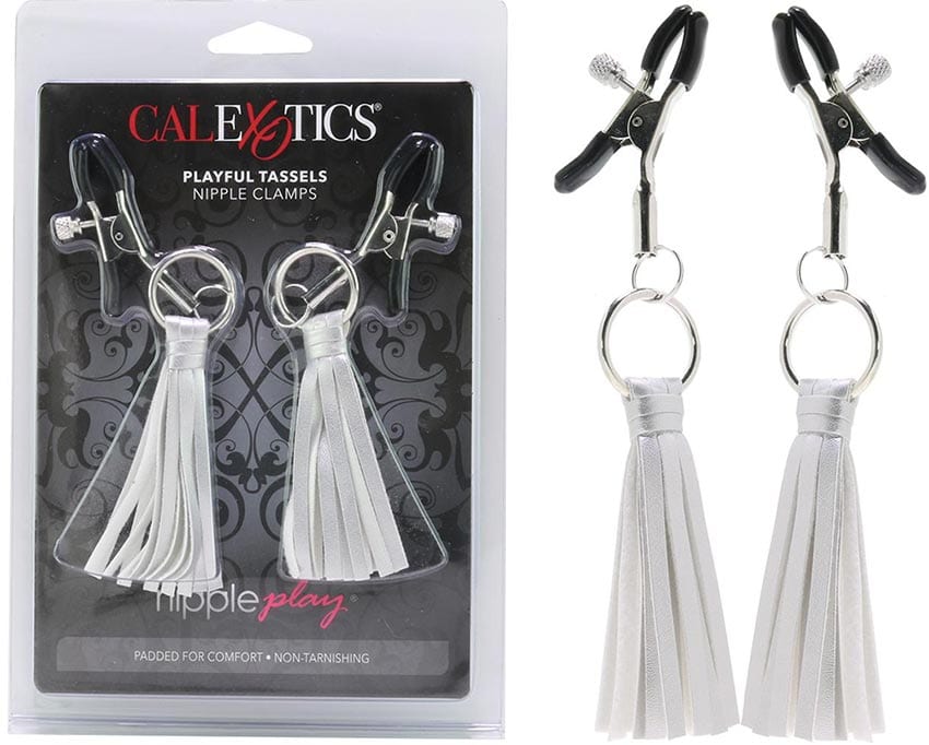 CalExotics Playful Tassels | Nippelklemmen mit silbernen Bändern