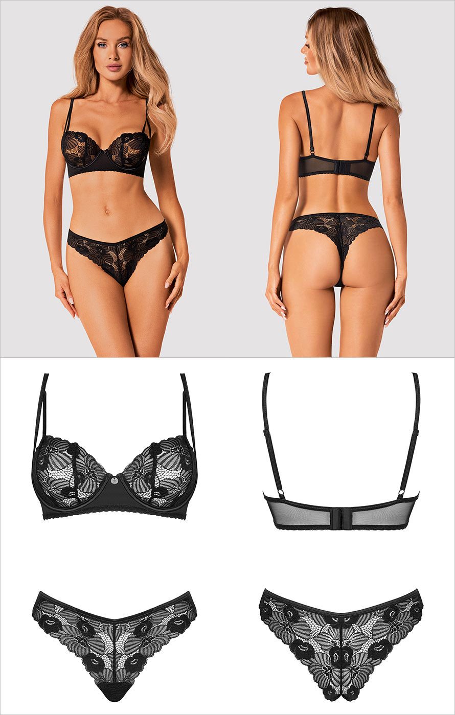 Obsessive Serena Set - Schwarz