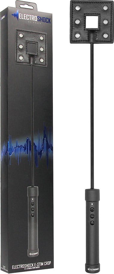 Electroshock E-Stim Crop | Cravache électrostimulante en similicuir