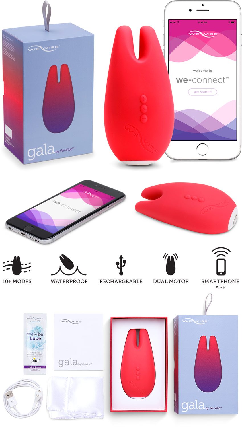 We-Vibe Gala | Vibromasseur clitoridien | 2 moteurs | iOS/Android