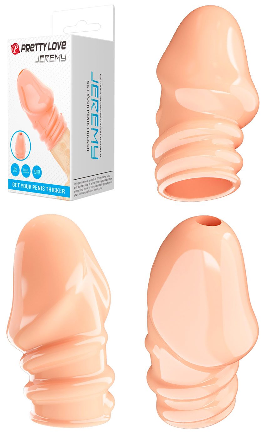 Pretty Love Jeremy | Gaine réaliste et grossissante pour gland