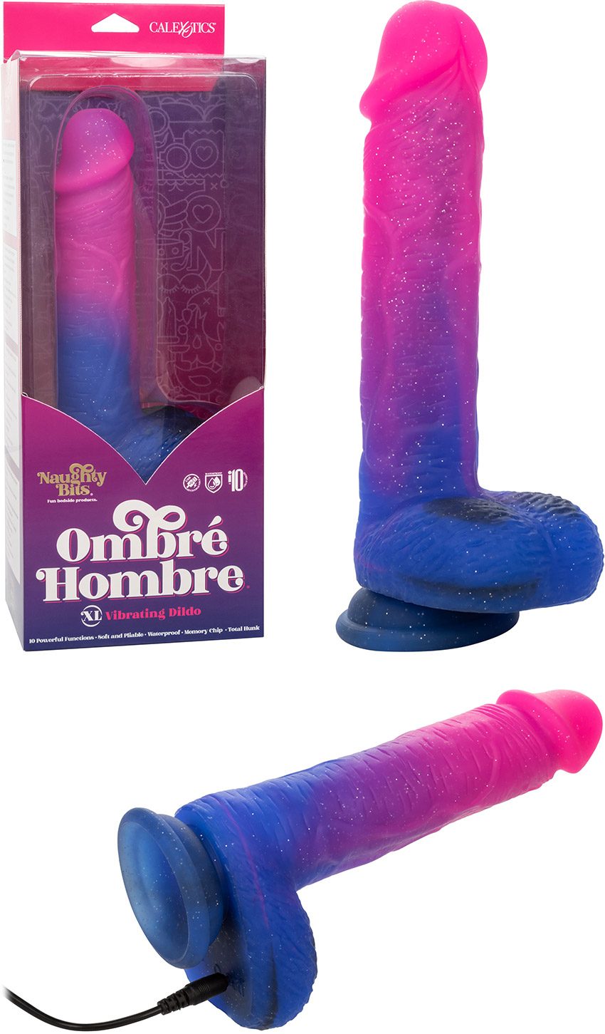 Naughty Bits Ombré Hombre XL | Vibromasseur à ventouse | 17 cm