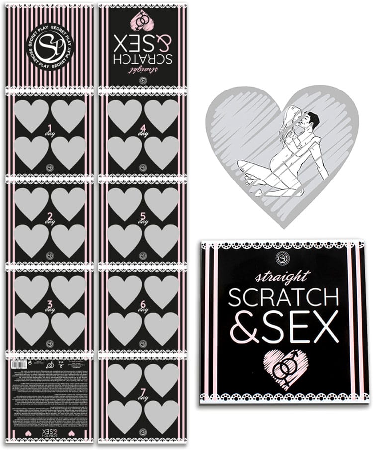 Scratch & Sex Straight | 7 Rubbelkarten mit Sexpositionen - KissKiss