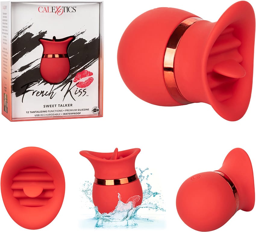 CalExotics French Kiss Sweet Talker |&nbsp;Langue oscillante | 12 modes