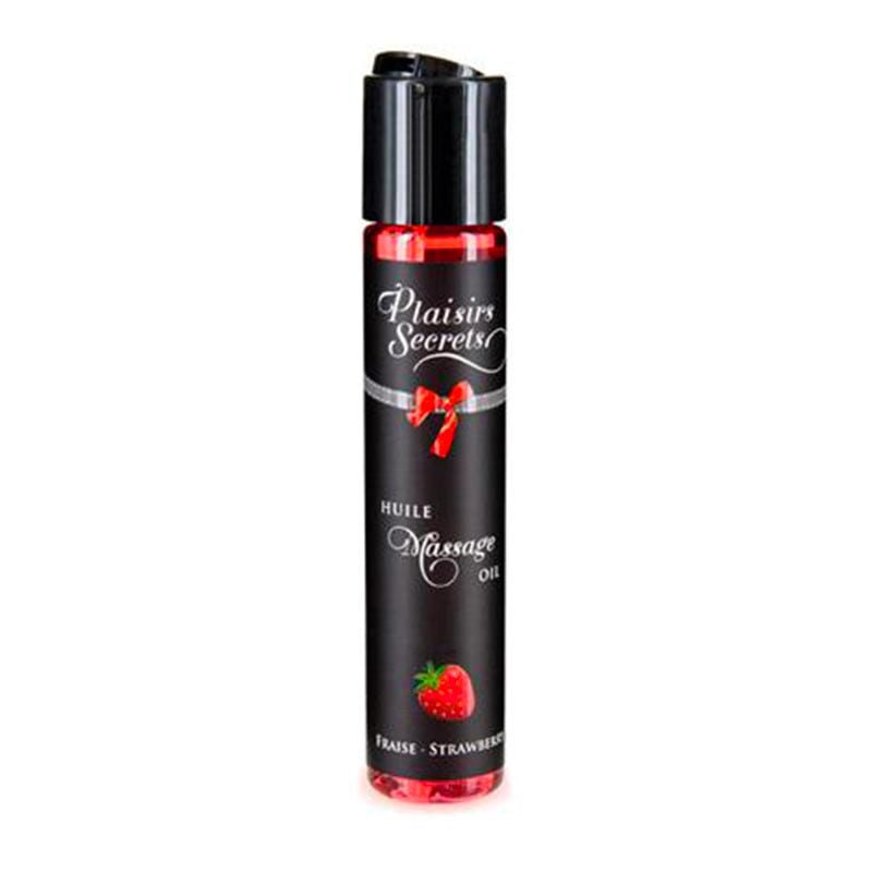 Plaisirs Secrets | Huile de massage comestible | Fraise