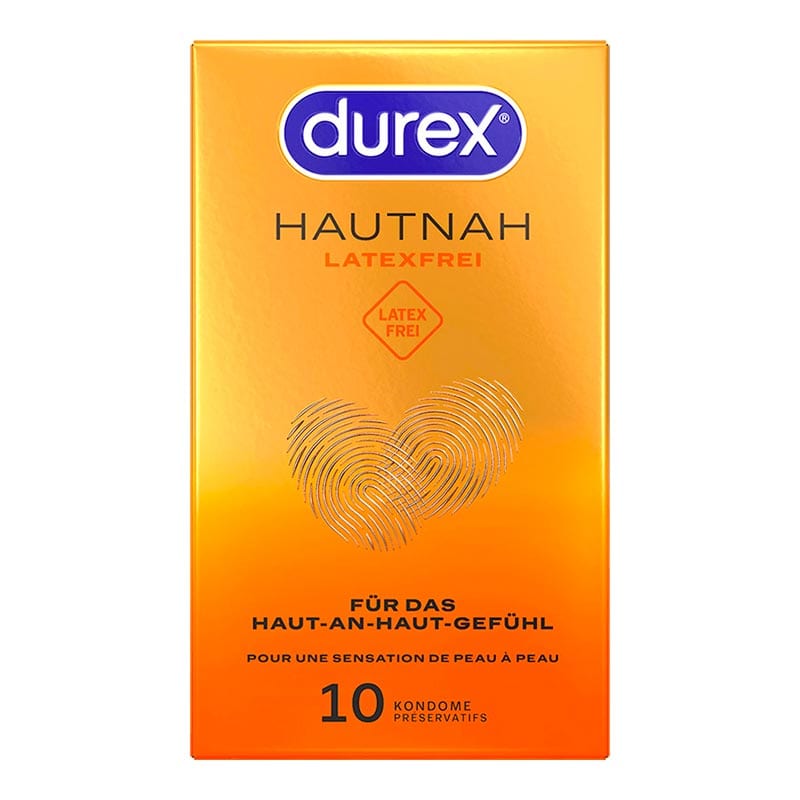 Durex Hautnah | Paquet de 10 préservatifs sans latex