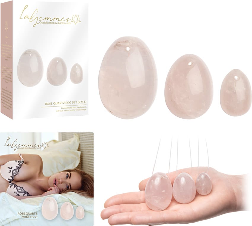 La Gemmes Rose Quartz | Oeufs de Yoni pour les muscles PC
