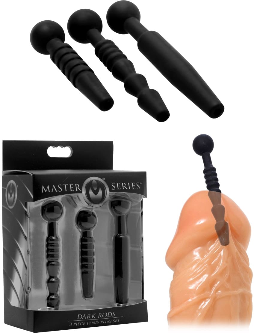 Master Series Dark Rods | Set de plugs urétraux creux