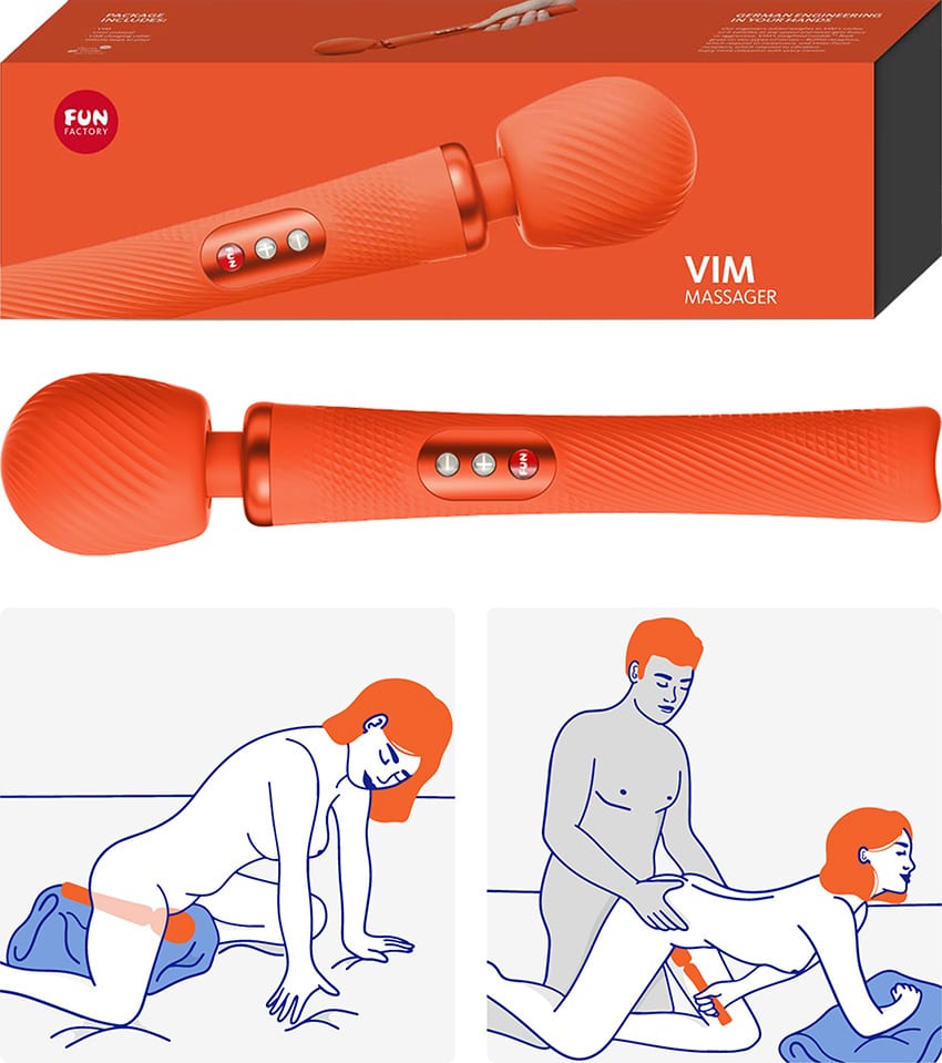 Fun Factory VIM | Baguette vibrante puissante et rechargeable | Orange