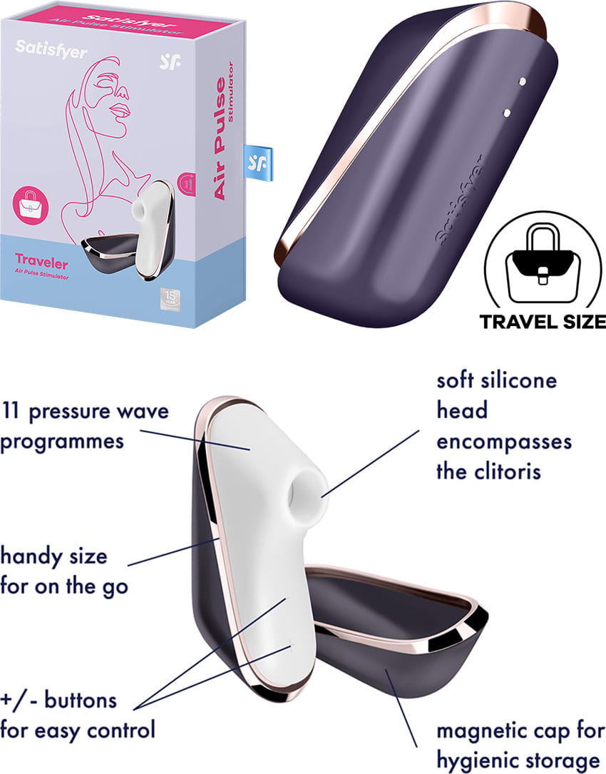 Satisfyer Pro Traveler | Stimulateur clitoridien compact et discret