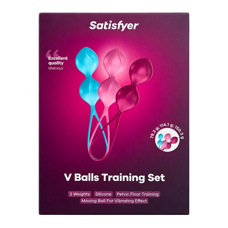 Satisfyer V Balls | Set de 3 boules de geisha doubles en silicone