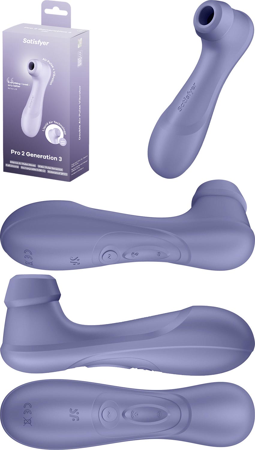 Satisfyer Pro 2 Generation 3 | Stimulateur clitoridien par ondes de pression