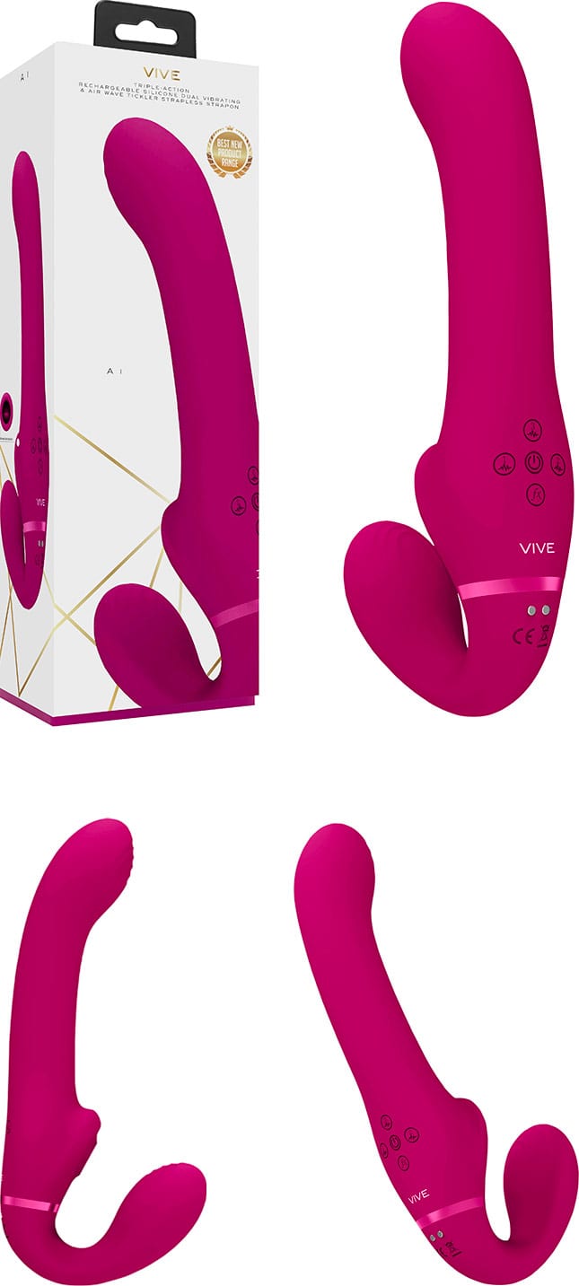 Vive AI | Double vibromasseur faisant office de gode-ceinture