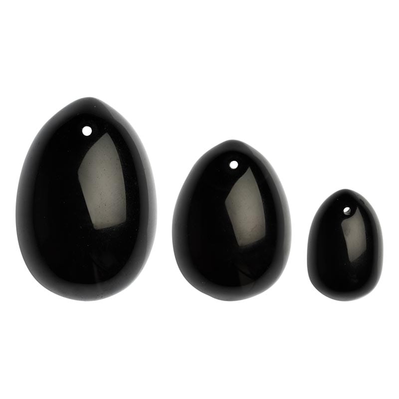 La Gemmes Black Obsidian | Oeufs de Yoni en pierre semi-précieuse