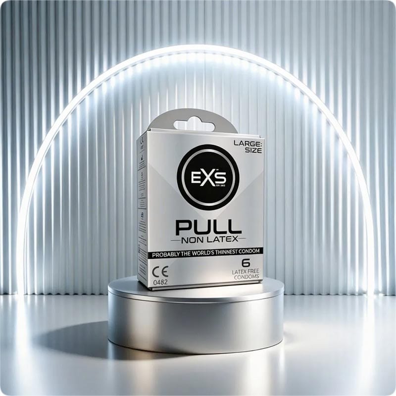 EXS Pull Large | Großer latexfreier Kondom | 6x