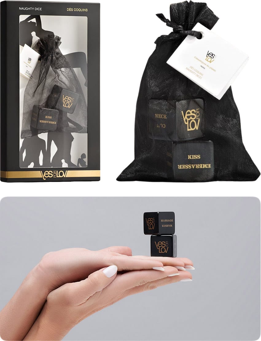 YESforLOV | Dés coquins avec actions sensuelles et parties du corps