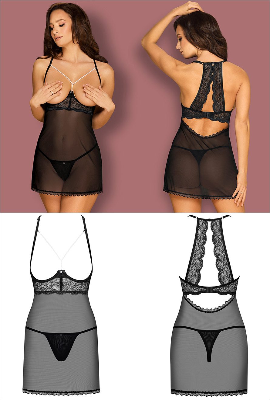 Obsessive Nuisette & String Pearlove - Noir