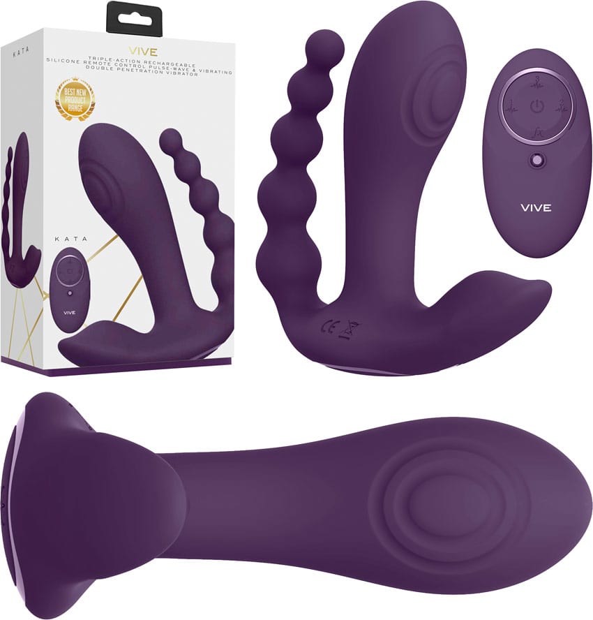 Vive Kata | Vibrator mit dreifacher Wirkung und stimulierendem Ring