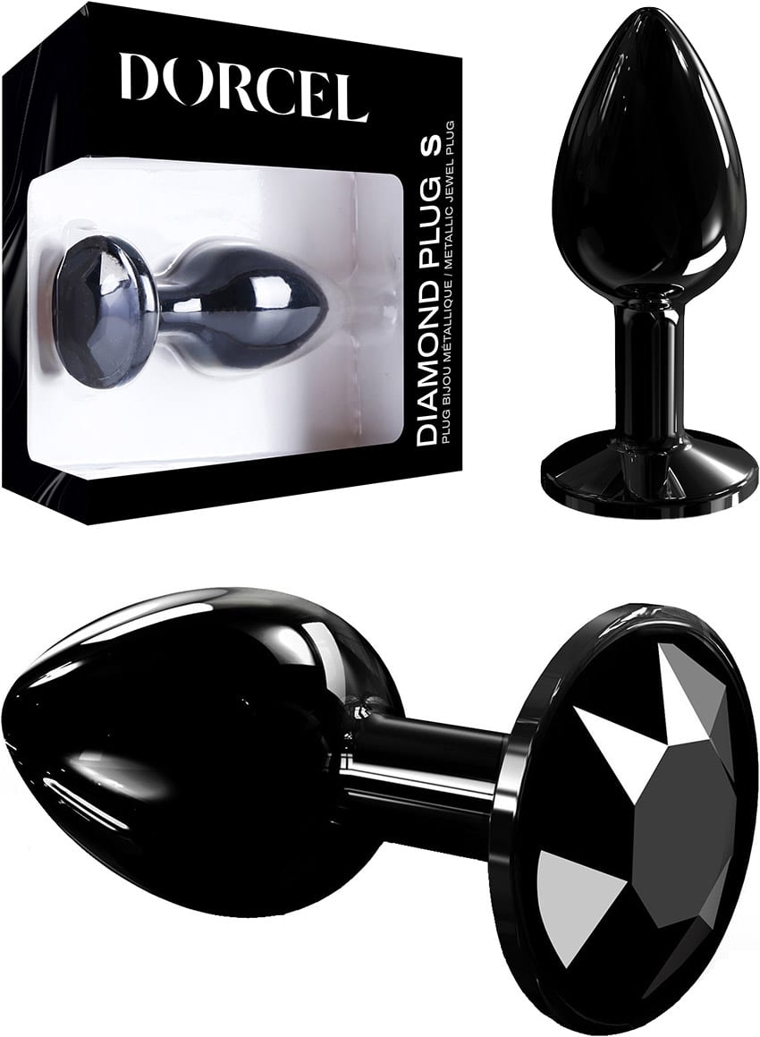 Dorcel Diamond | Plug anal en aluminium noir | Petit