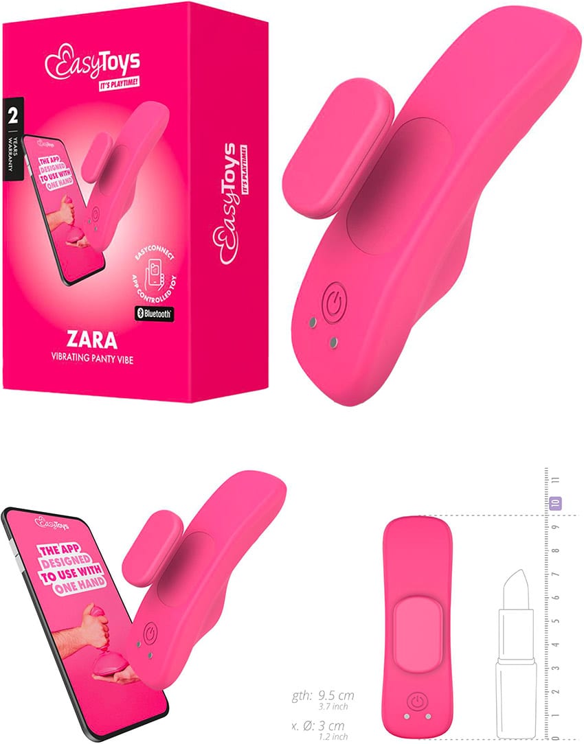 EasyToys Zara | Vibromasseur pour la culotte contrôlable via l'app