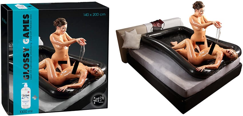 Just Glide Glossy Games | Drap gonflable pour massages corps-à-corps