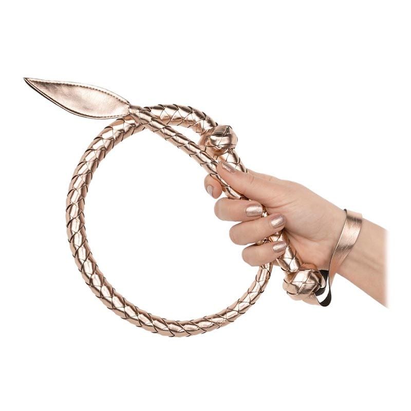 Rosy Gold Kinky Whip | Fouet BDSM élégant rose gold