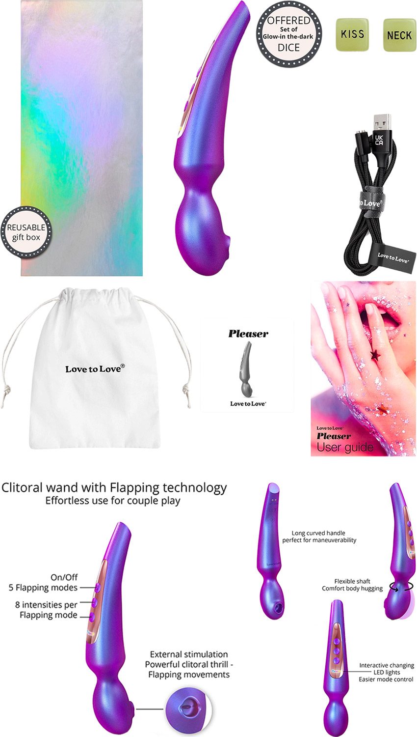 Love to Love Pleaser | Klitorisstimulator mit oszillierender Zunge