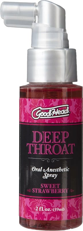 Doc Johnson Deep Throat | Spray für Oralsex | Erdbeeren | 59 ml