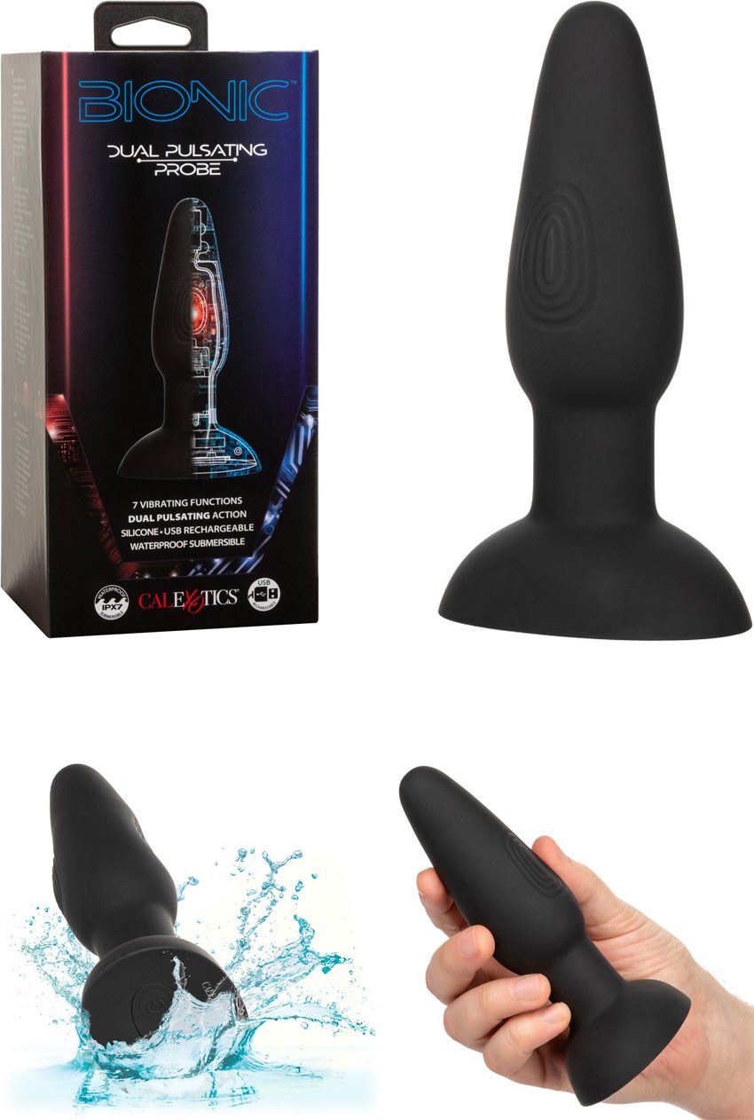 CalExotics Bionic Dual Pulsating Probe | Vibrierender Analstimulator