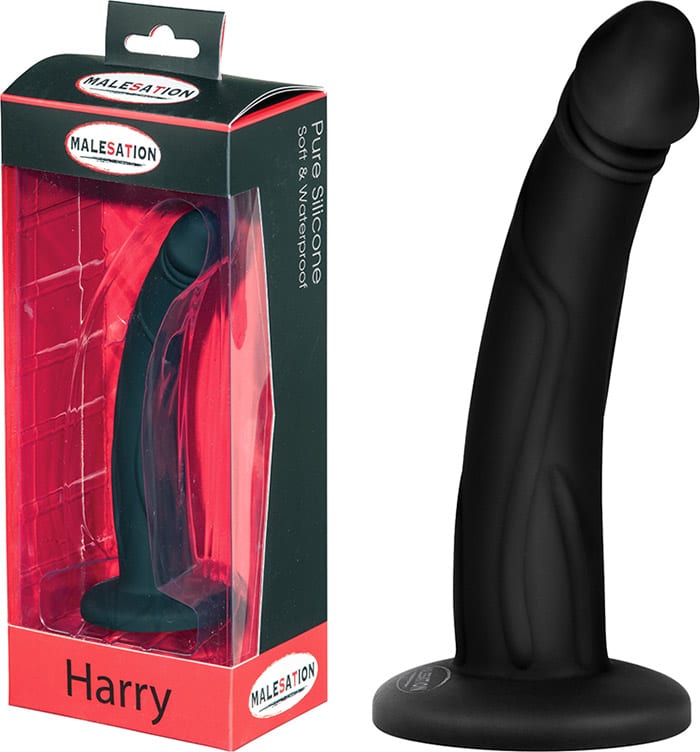 Malesation Harry | Dildo en silicone doux | Noir