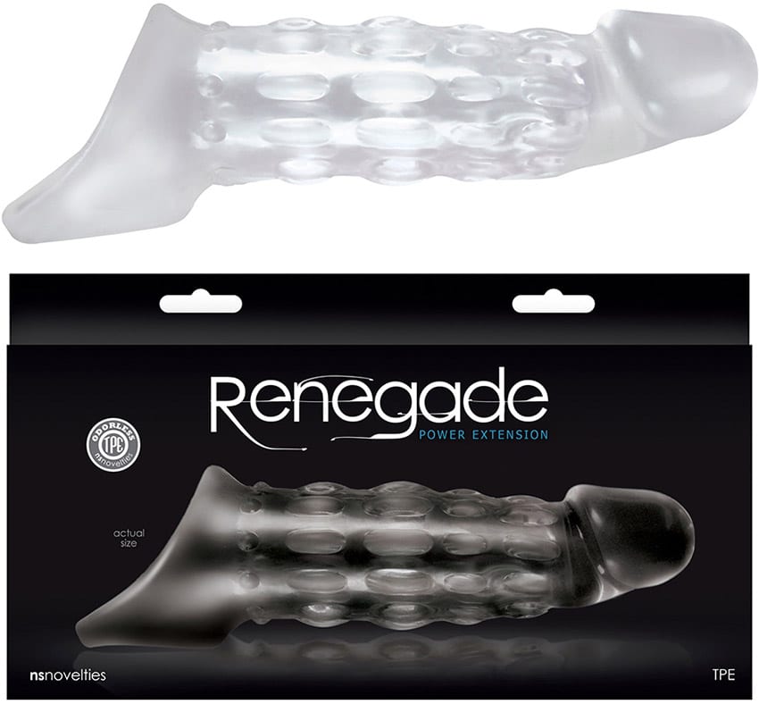Renegade Power Extension | Stimulierende Penishülle | Transparent