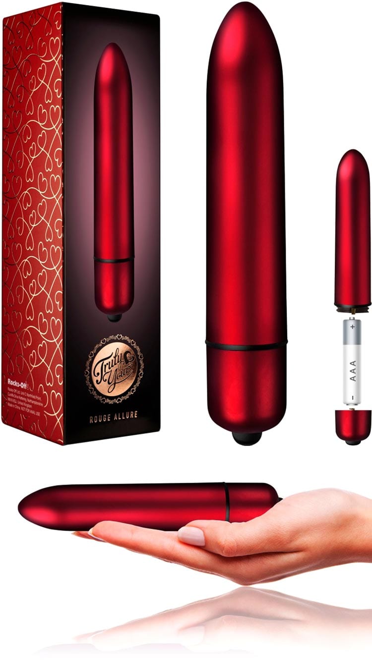 Rocks-Off RO-160mm | Truly Yours Rouge Allure | Vibromasseur bullet