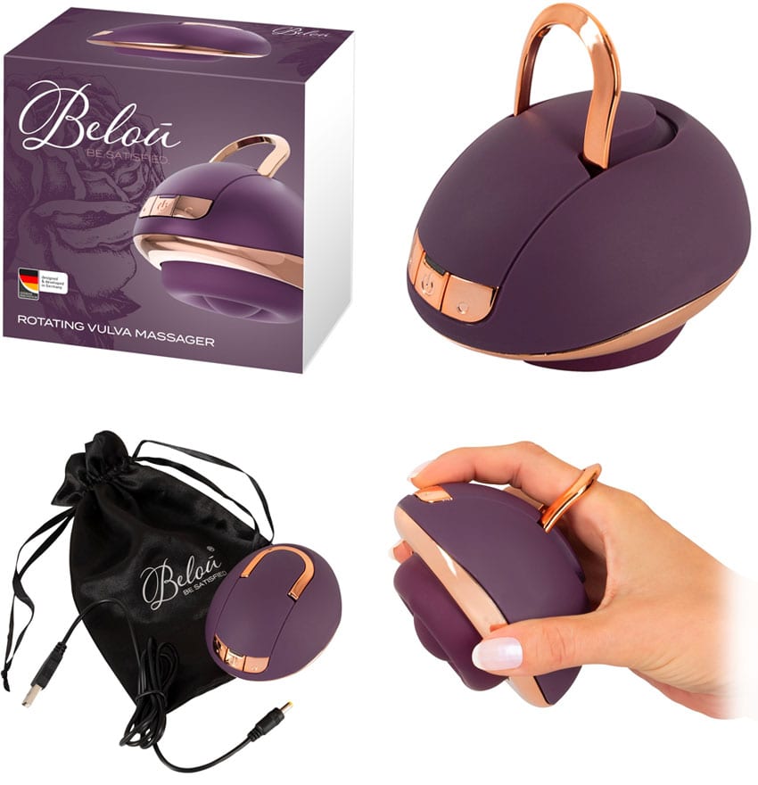 Belou Rotating Vulva Massager | Stimulateur pour vulve et clitoris