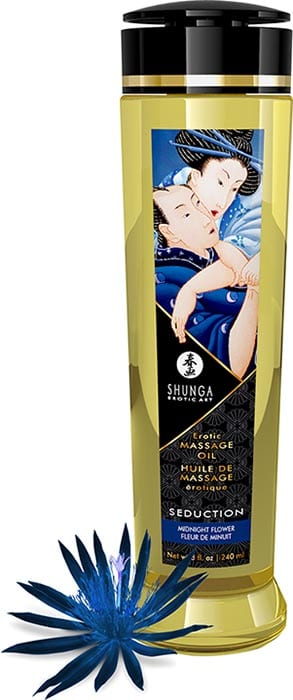 Shunga Seduction | Huile de massage érotique | Fleur de Minuit