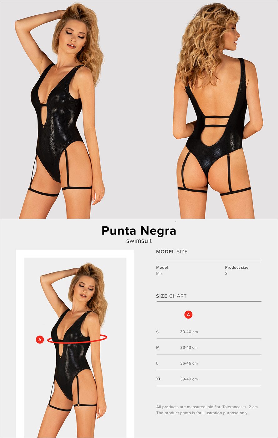 Obsessive Monokini Punta Negra - Noir