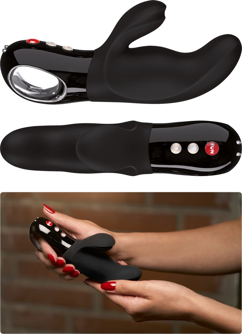 Fun Factory Miss Bi Black Edition - Vibromasseur de type rabbit