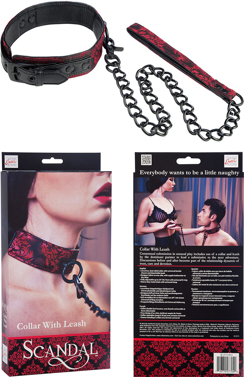 Scandal Collier | Elégant accessoire de soumission, livré avec laisse