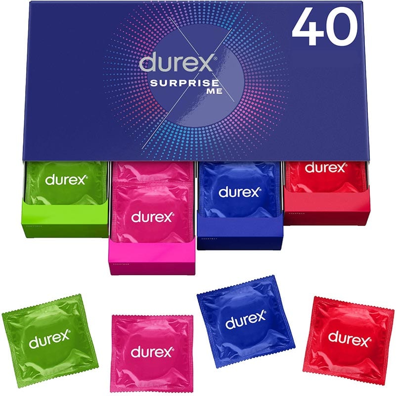 Durex Surprise Me | Pack de 40 préservatifs de 4 variétés différentes