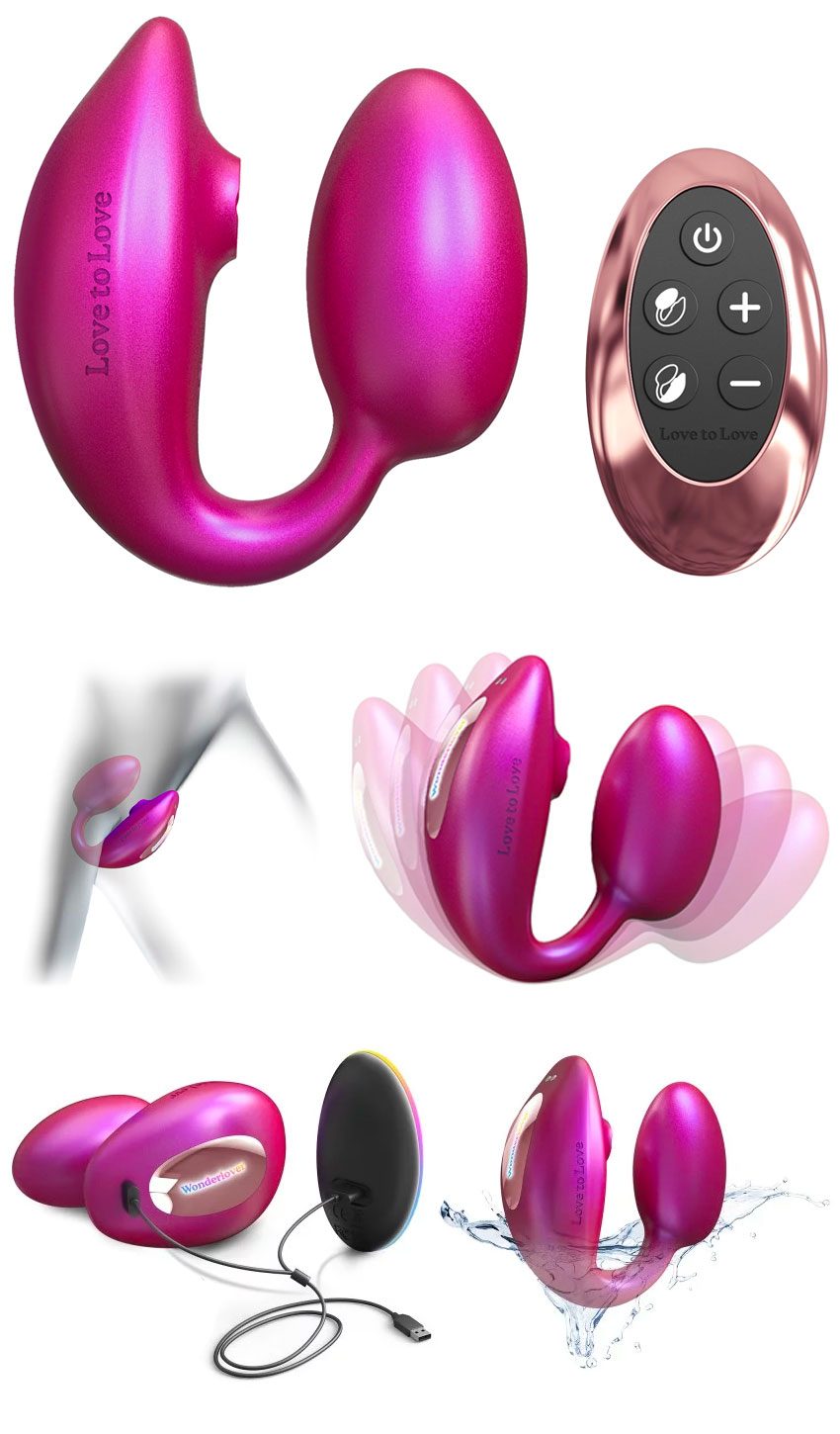Love to Love Wonderlover | Vibromasseur connecté pour couple