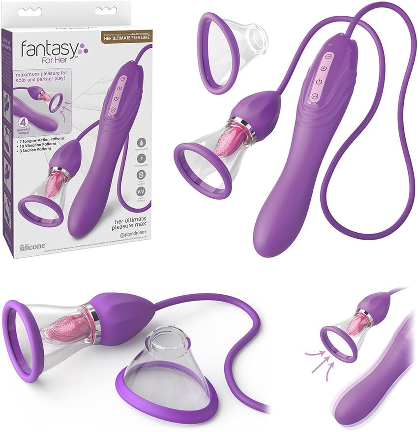 Pipedream Her Ultimate Pleasure Max | Vibromasseur et pompe vaginale